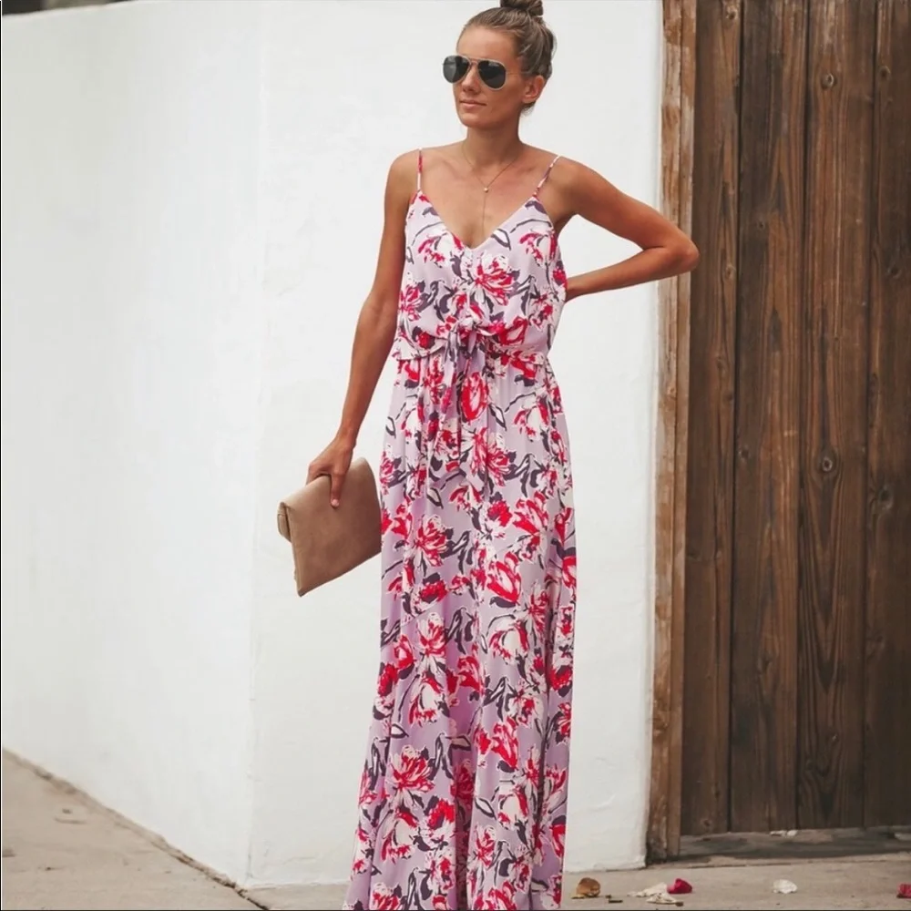 Vici Memories From Maui Floral Maxi Dress